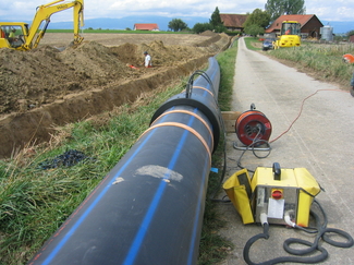 [Translate to FR (CH):] Alimentation souterraine pour le gaz naturel